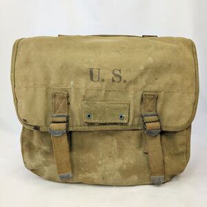 WWII US Army M1936 Musette Field Bag 1944 Airborne Paratrooper Canvas Backpack